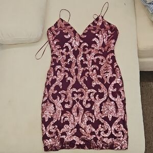 Windsor Chic Bombshell Sequin Mini Dress